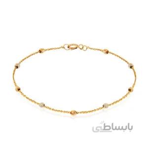 پابند طلا با گوی البرنادو کد CA411