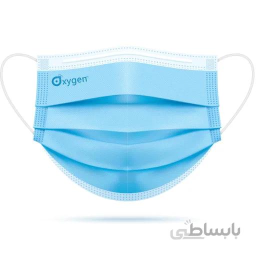 ماسک پک 50 عددی برند اکسیژن پلاس (آبی)