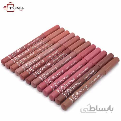 پک رژلب مدادی 12 عددی فلورمار FLORMAR