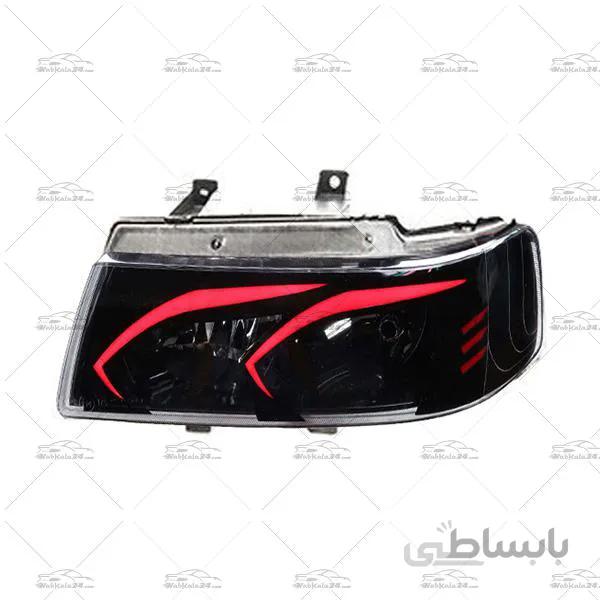 چراغ جلو اسپرت سمند طرح بنزی قرمز ا Red Benz Front Light For Samand Headlights
