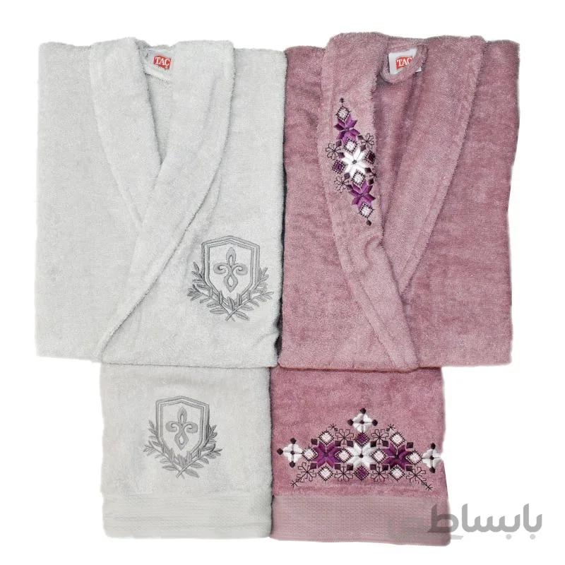 سرویس حوله پالتویی 4 تکه تاچ مدل T-998667