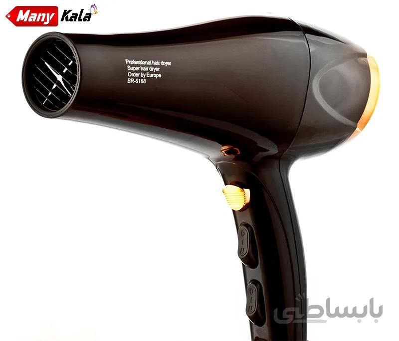 سشوار حرفه ای براون BRAUN مدل BR-6188 قدرت 5000 وات ا Professional hair dryer BRAUN model BR-6188 power 5000 watts