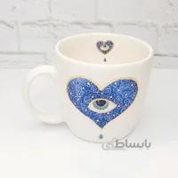 ماگ چشم نظر سرامیکی و دستساز طرح 3۸