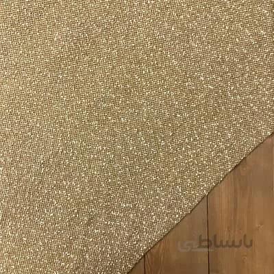 پارچه بافت بوکله دار رنگ عسلی کد 1316