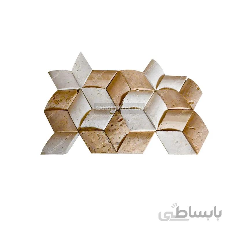 سنگ آنتیک سه بعدی کرم شکلاتی