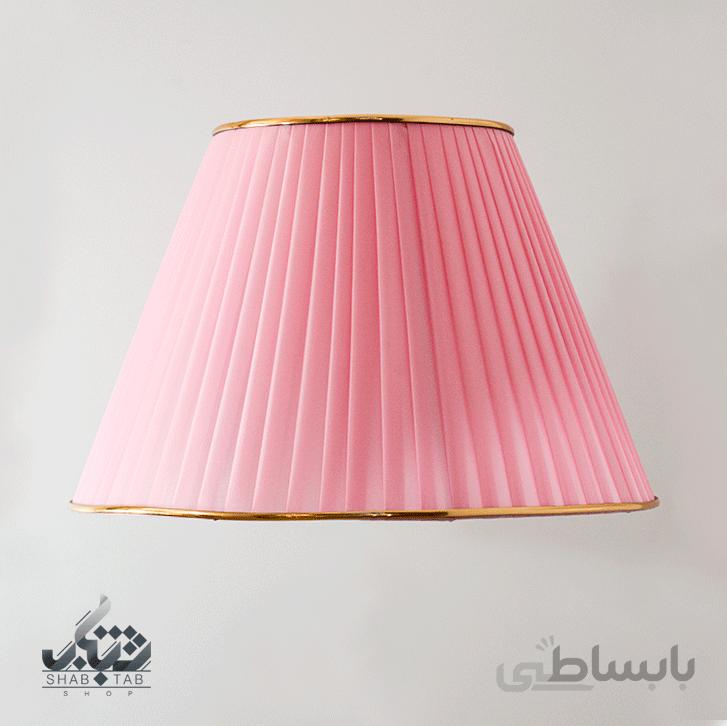 شید آباژور پلیسه زه طلا صورتی قطر 40 cm – سرپیچ E27
