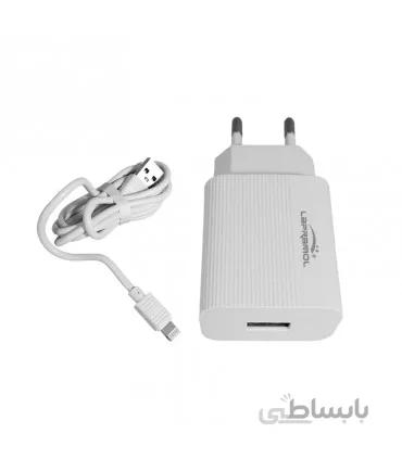 شارژر فست LAPRAMOL مدل LP-C42 به همراه کابل آیفون