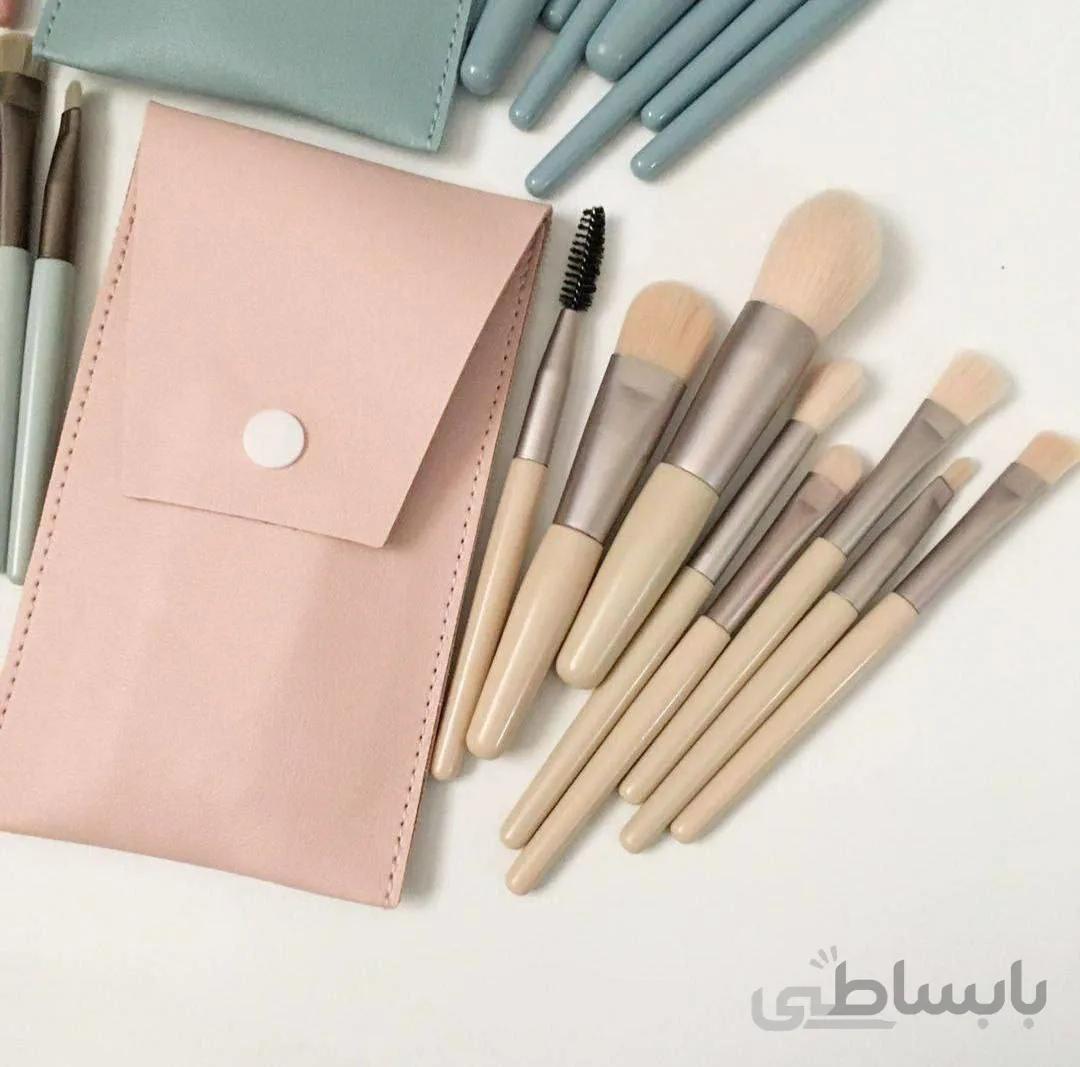 براش هشت تیکه کیف چرمی