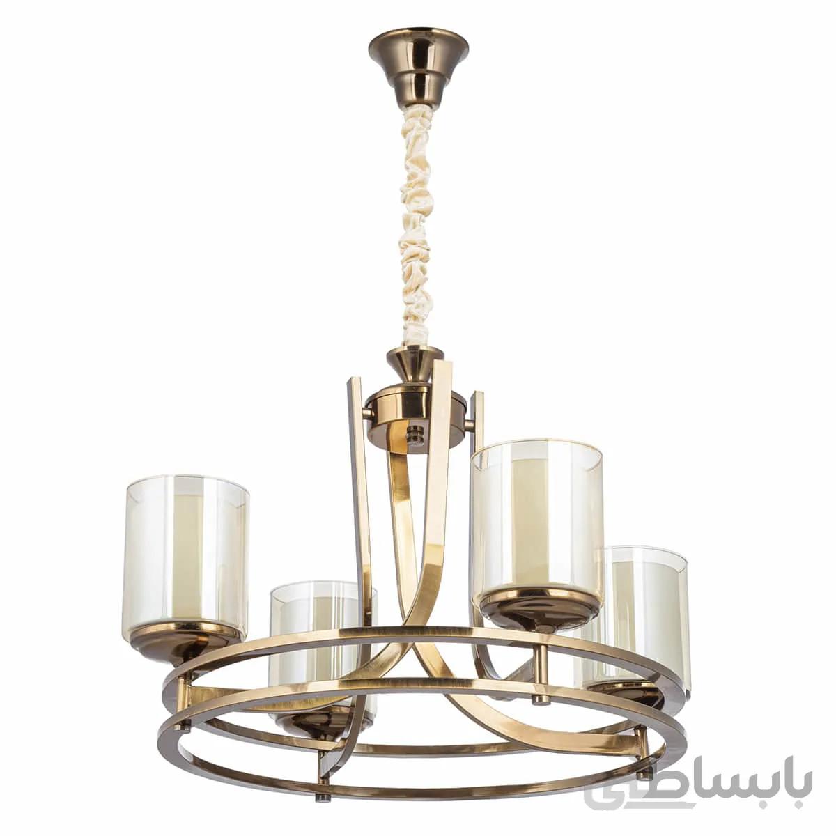 لوستر 4 شعله چشمه نور کد N2667-4