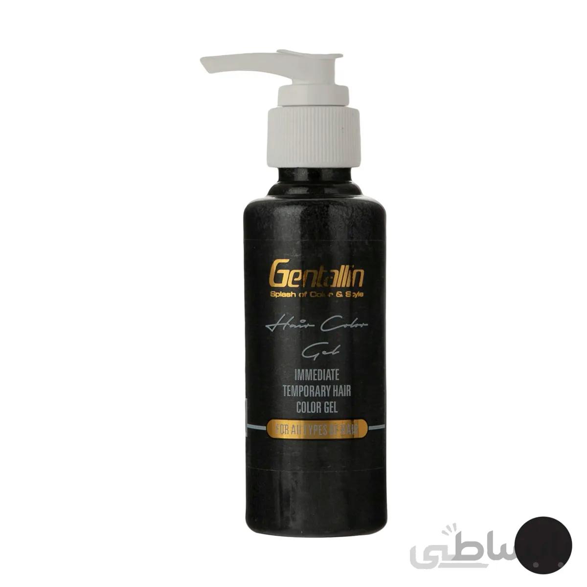 ژل رنگ مو جنتالین رنگ مشکی 100 میلی لیتر