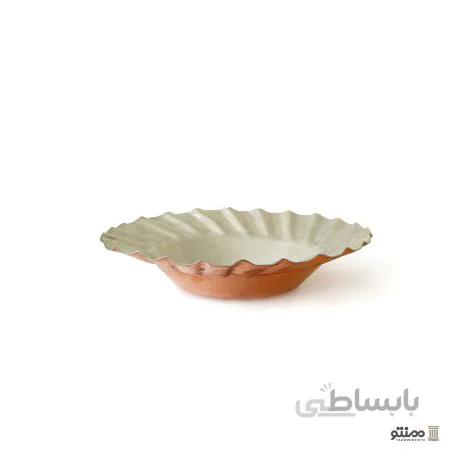 کاسه مسی یک رو سفید مدل درین
Copper bowl with white face