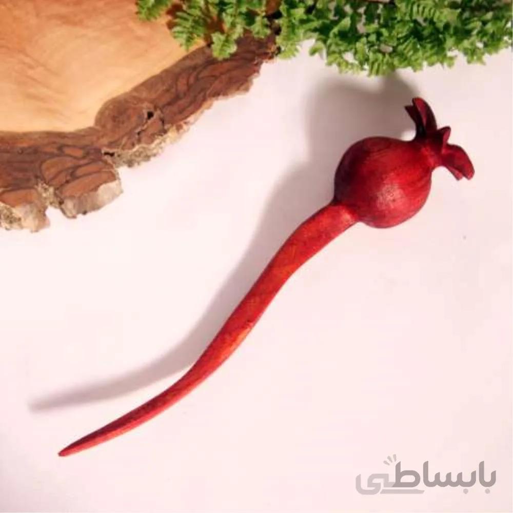 استیک مو دست ساز طرح انار یلدایی ا Handmade Yaldai pomegranate hair stick