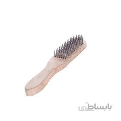 برس سیمی دسته چوبی 5 رج طرح آلمان