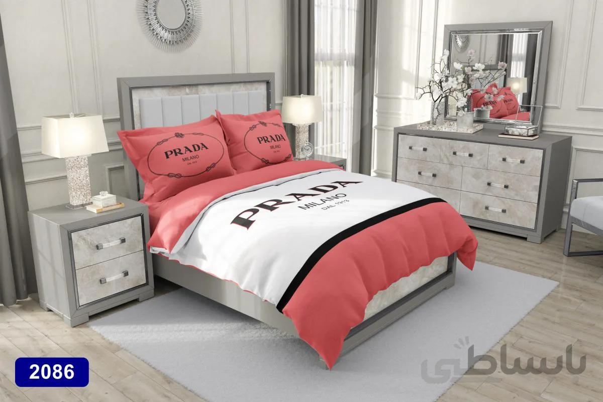 سرویس لحاف روتختی سه بعدی کارینا دو نفره مدل PRADA
