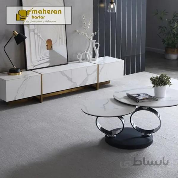 میز تلویزیون استیل مدل جیران JEYRAN