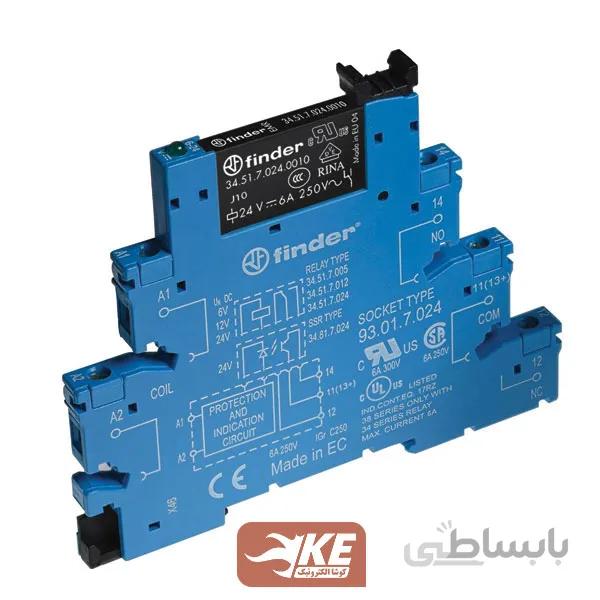 ماژول رله 24vDC تک کنتاکت 6 آمپر فیندر 385170240050