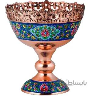 اجیل خوری مسی طرح پرداز اثر اقاجانی ارتفاع 20 سانتی متر کد C 439