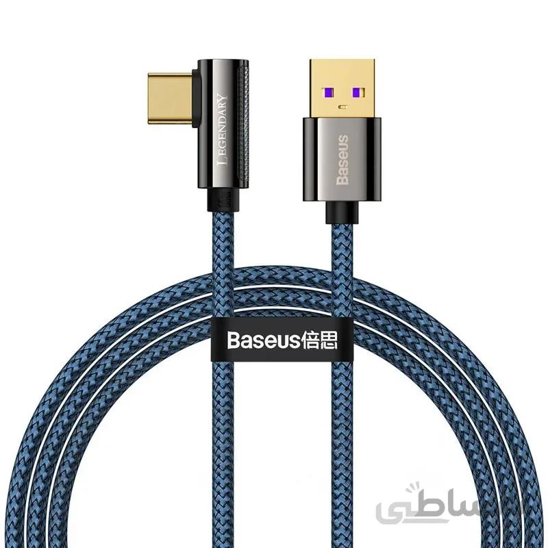 کابل فست شارژ Baseus Legendary CACS000 66W Type-C 1m یکسر L