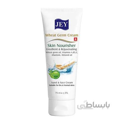 کرم تقویت کننده جوانه گندم جی مناسب پوست خشک و معمولی 75 میلی لیتر ا JEY Face and Hand Cream