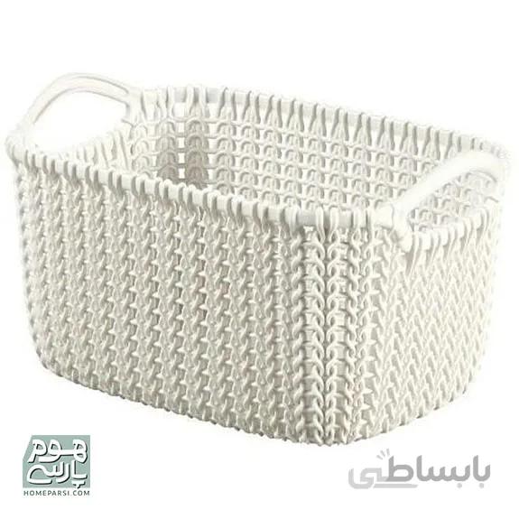 سبد ارگانایزر کرور KNIT مدل 575704 رنگ سفید