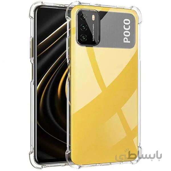 قاب ژله ای شفاف کپسول دار مناسب موبایل شیائومی Poco M3