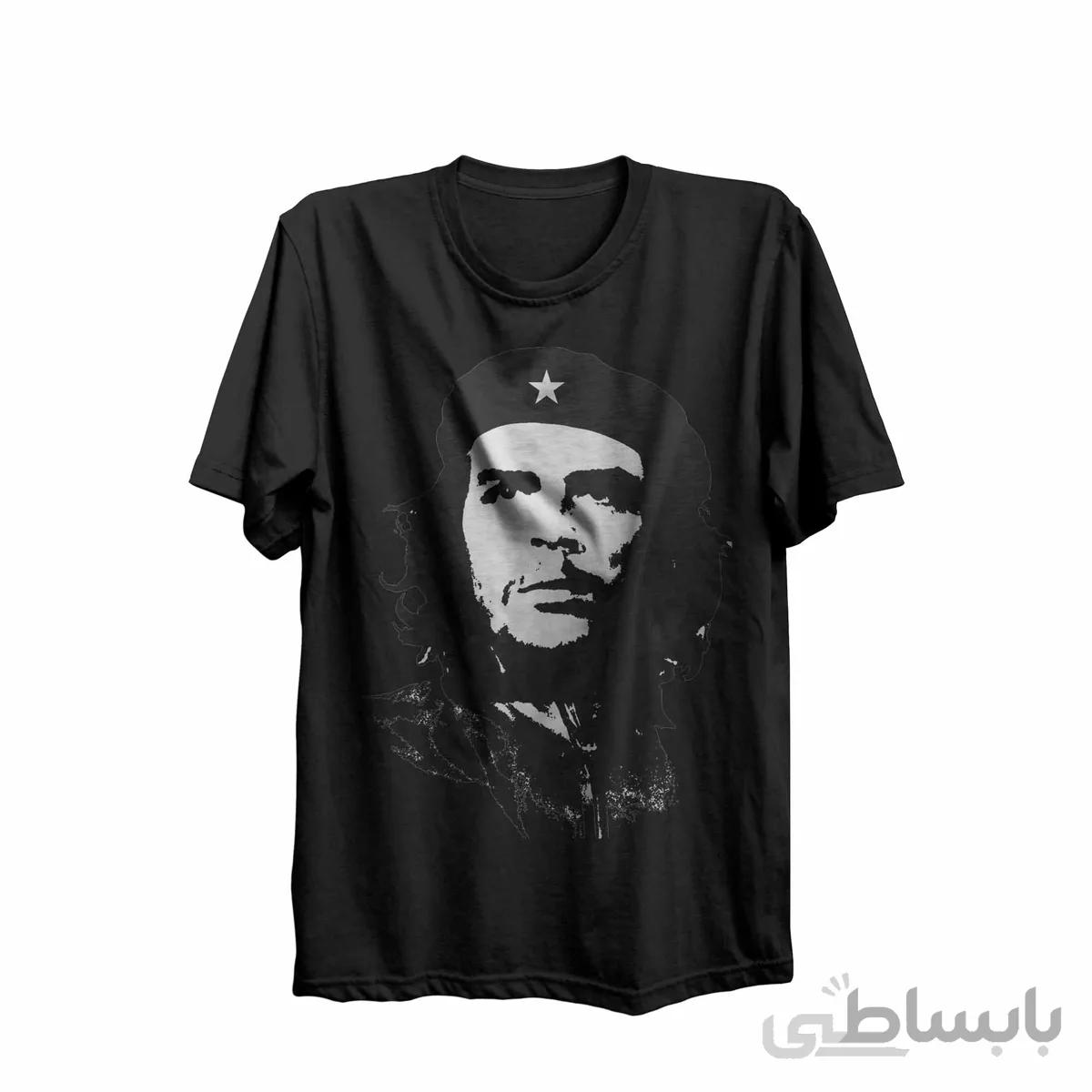 تیشرت یقه گرد مشکی طرح چه گوارا Che Guevara