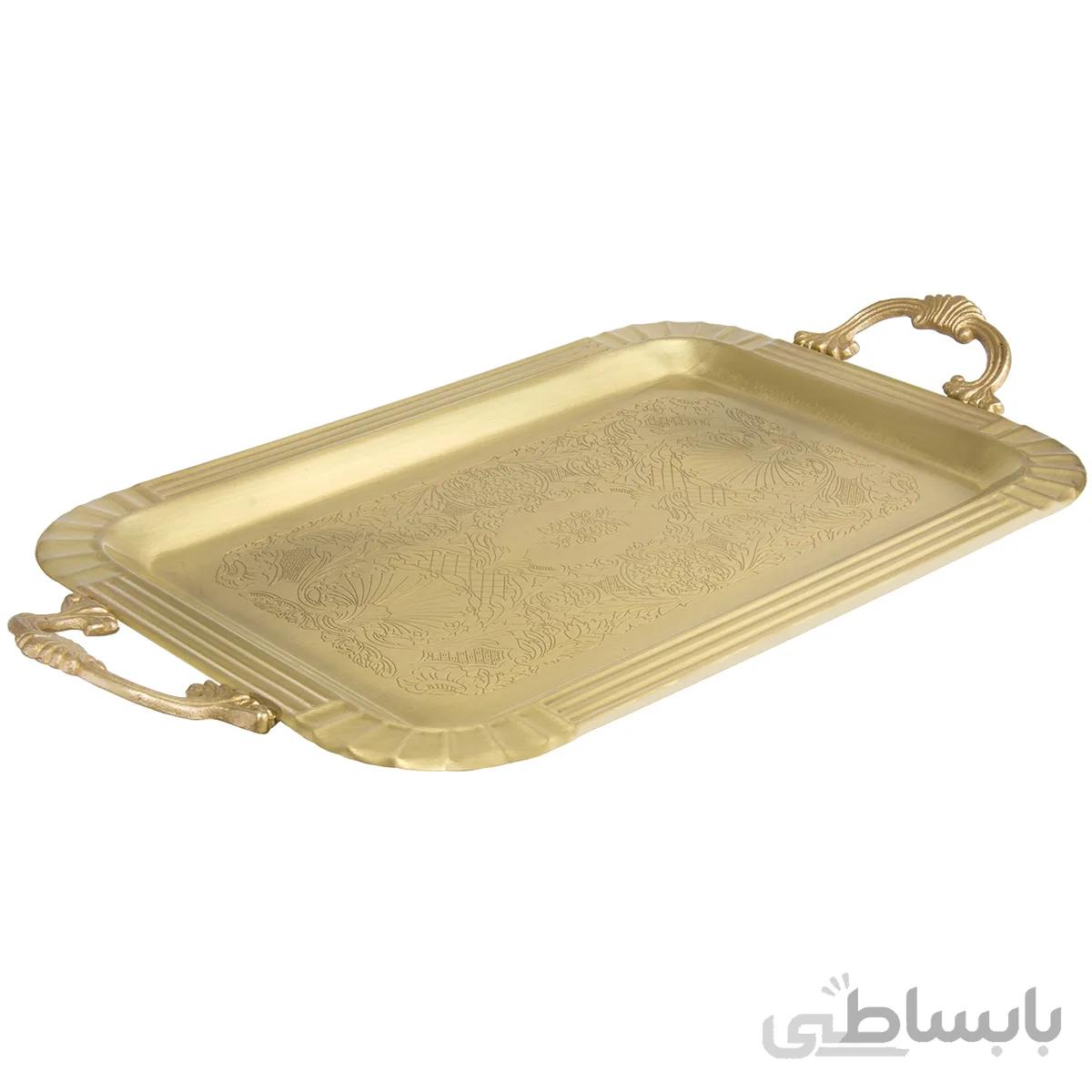 سینی پایه کوتاه برنجی ایران کادو کد 332