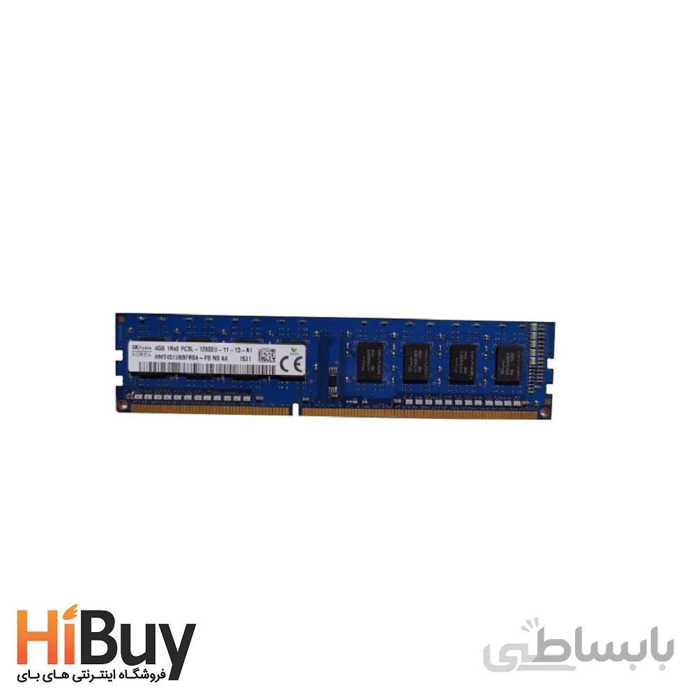 رم دسکتاپ DDR3 تک کاناله 1600 مگاهرتز اس کی هاینیکس مدل 12800 ظرفیت 4 گیگابایت ا SKY HYNIX DDR3 1600MHZ 12800 - RAM 4G