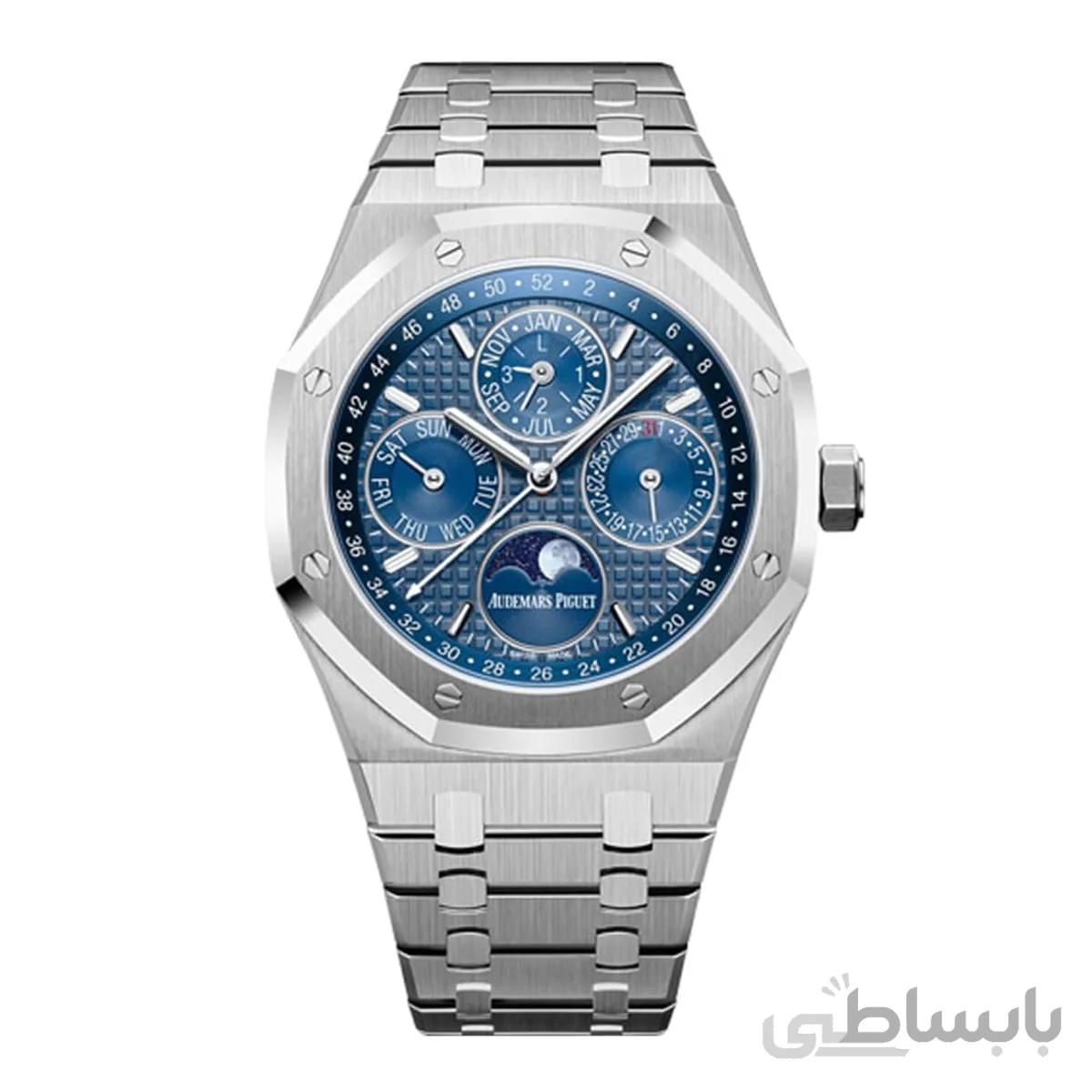 ساعت مچی مردانه ای پی سورمه ای مدل Audemars Piguet Royal OAK