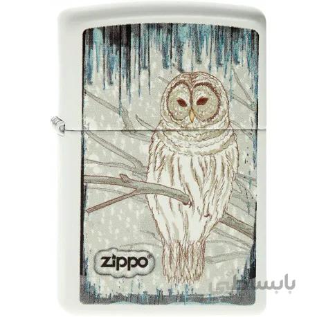 فندک اصل زیپو مدل 2003806 | اروپا | White Owl