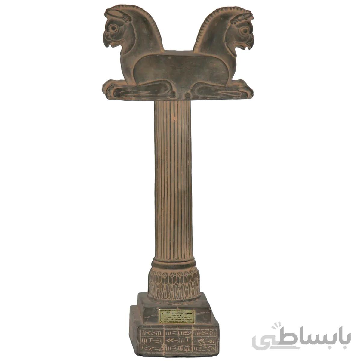 مجسمه تندیس و پیکره شهریار مدل ستون با سر عقاب کد MO1480