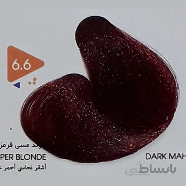 رنگ مو ویتامول Vitamol بلوند مسی قرمز تیره شماره 6/6 قرمز حجم 120 میل