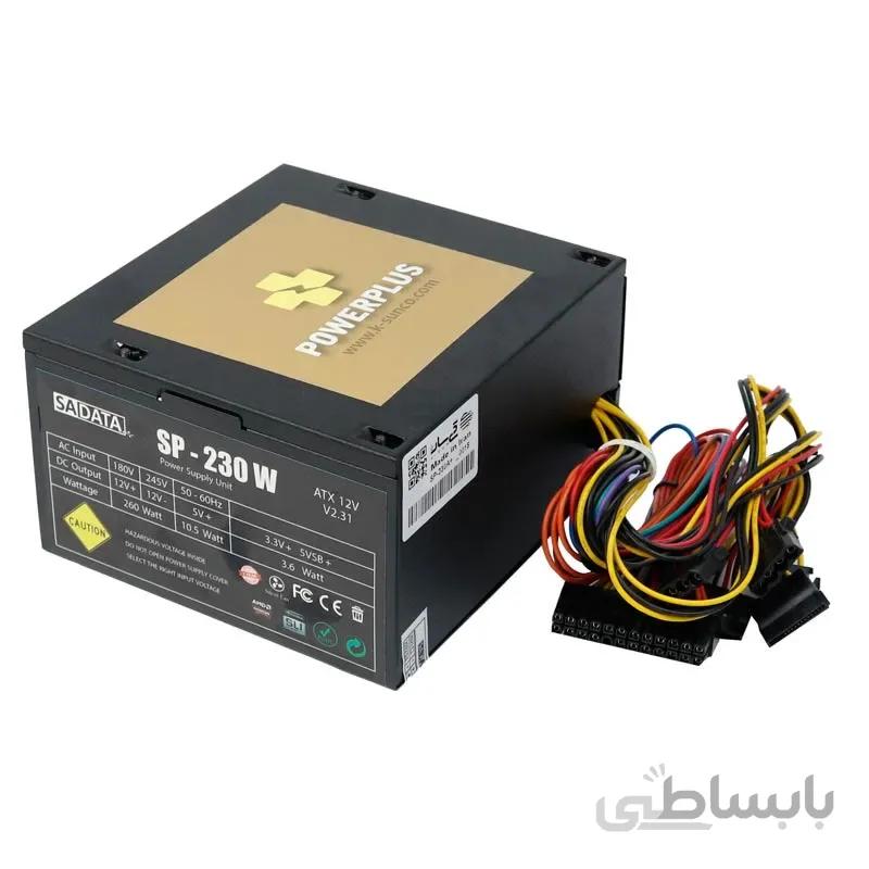پاور سادیتا SADATA Power Plus SP-230 ا SADATA SP-230 ATX power Consumption Unit