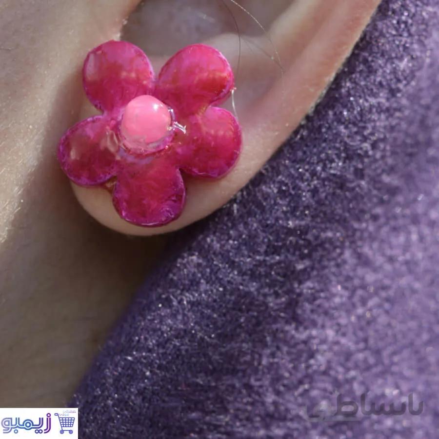 گوشواره میخی طرح گل