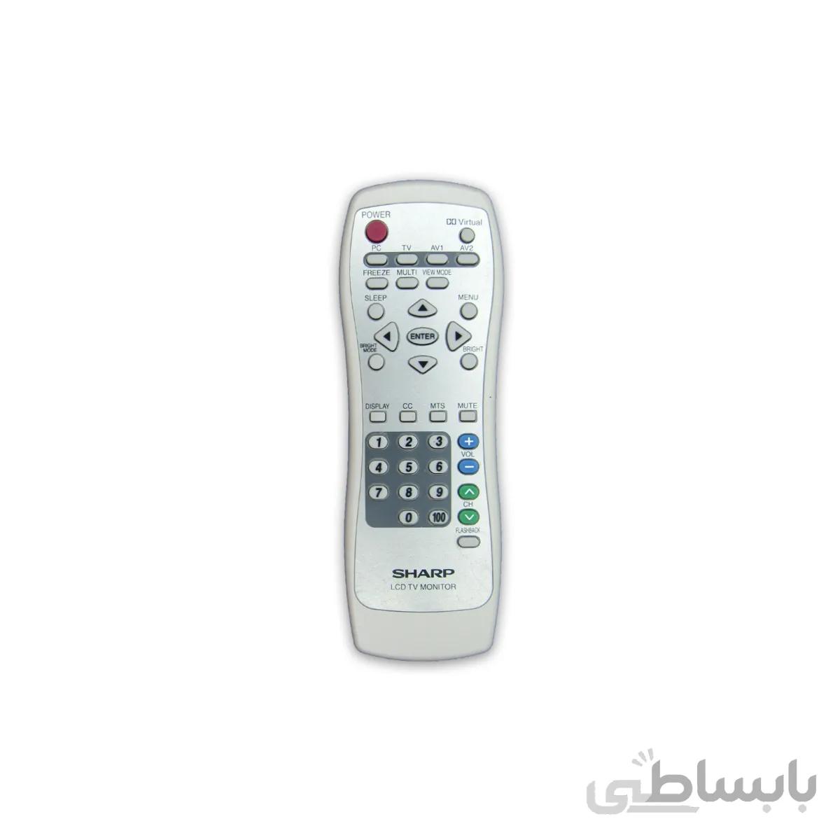 کنترل تلویزیون ال سی دی LCD شارپ نقره ای
