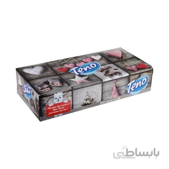 دستمال کاغذی ۲۰۰ برگ تنو- کارتن ۴۸ عددی