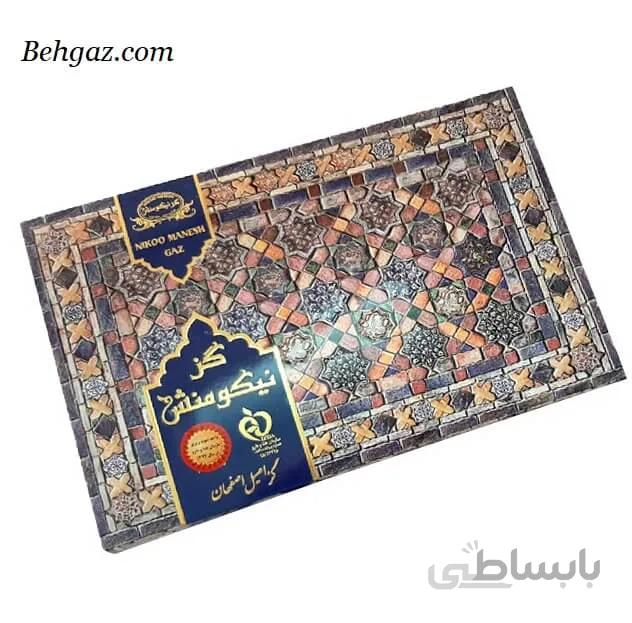 گز نیکو منش 10 درصد مغز پسته لقمه – 300 گرم