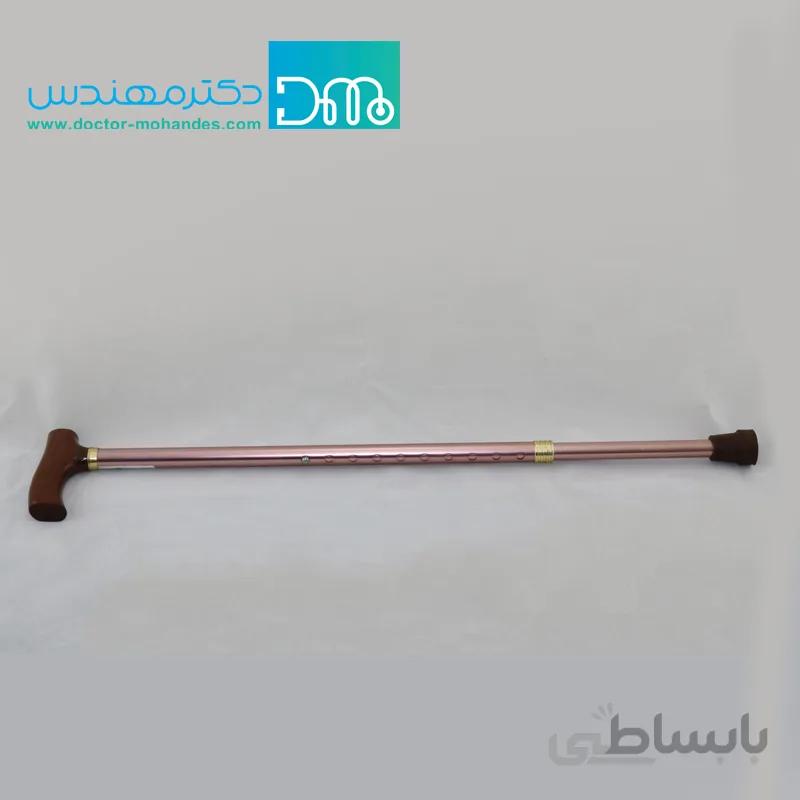 عصا آلومینیومی قابل تنظیم با دسته چوبی
