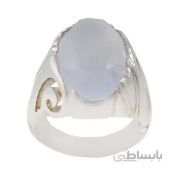انگشتر نقره مردانه مدل عقیق کبود کد AM_1466