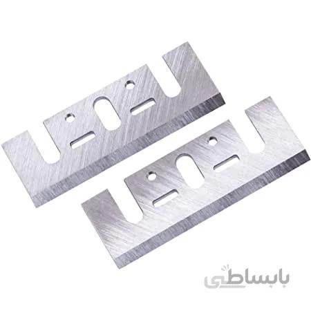 تیغ رنده برقی یونیک بسته 2 عددی طول 82 میلی‌متر