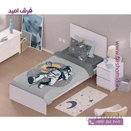 سرویس لحاف روتختی 6 تکه یک نفره اولدوز طرح فضانورد کد 10156