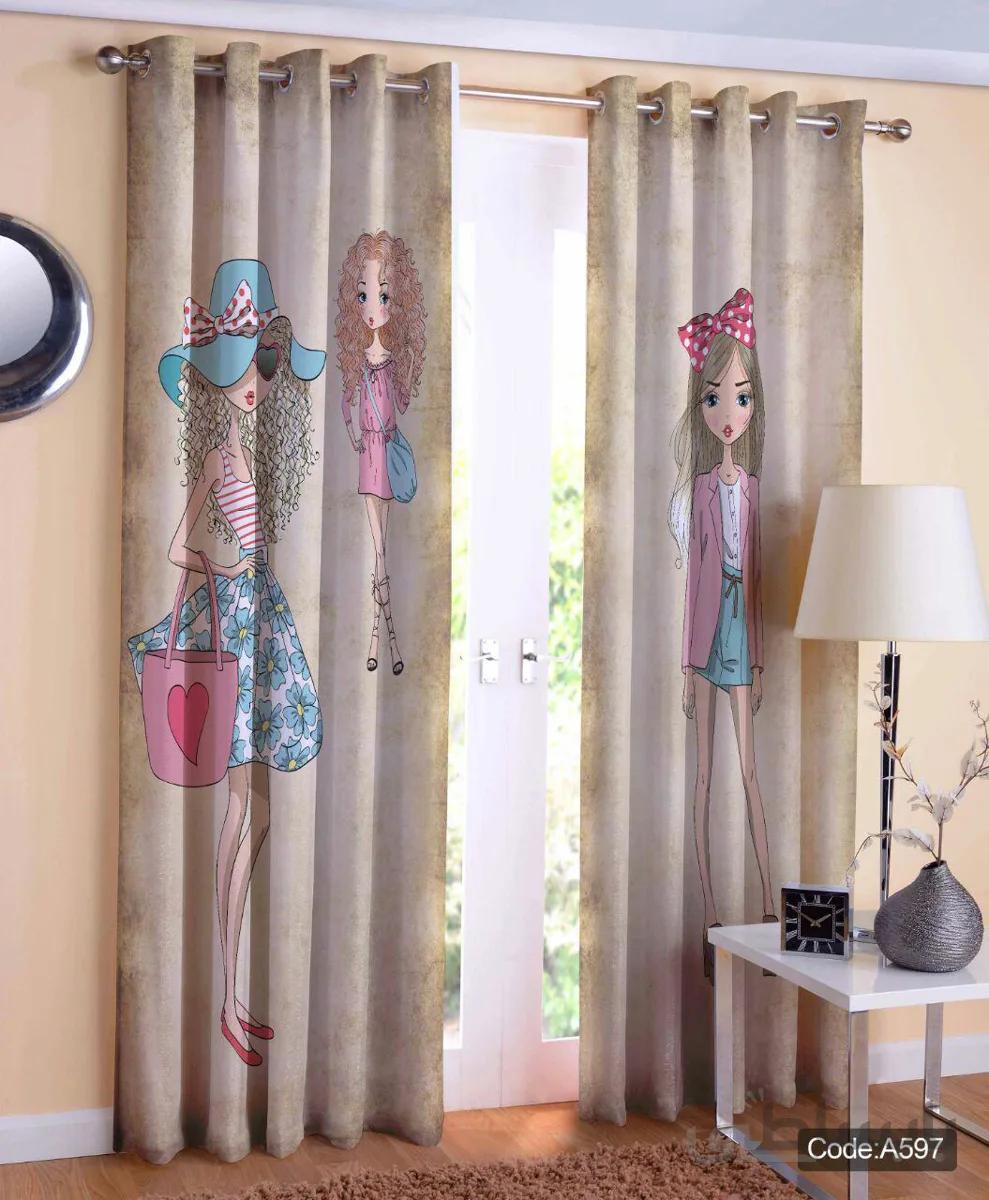 پرده پانچی چاپی کد A597