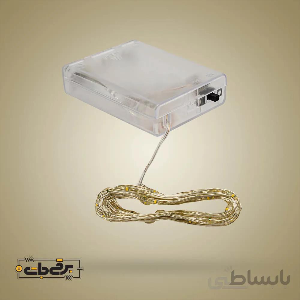 ریسه مفتولی باتری خور 5 متری نور آفتابی