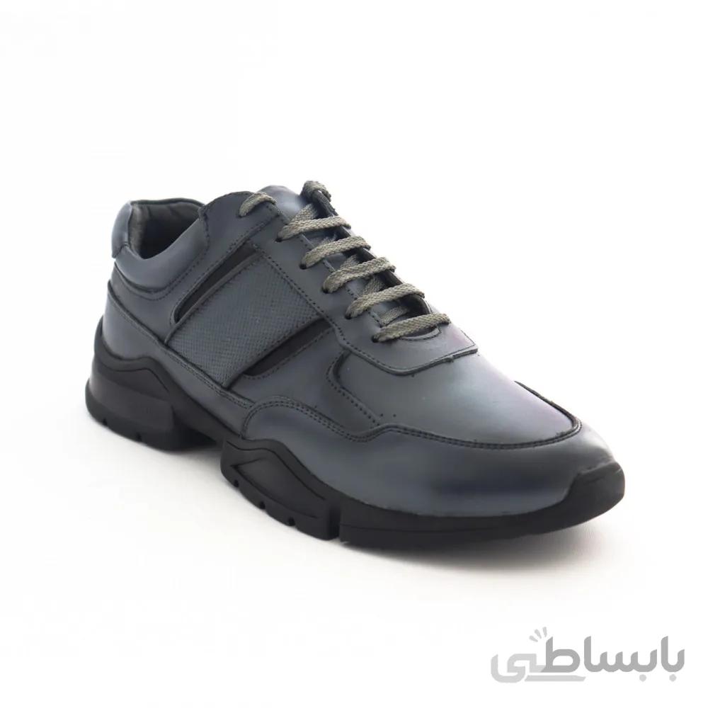 کفش مردانه اسپرت چرم طبیعی مدل آیدین طوسی
