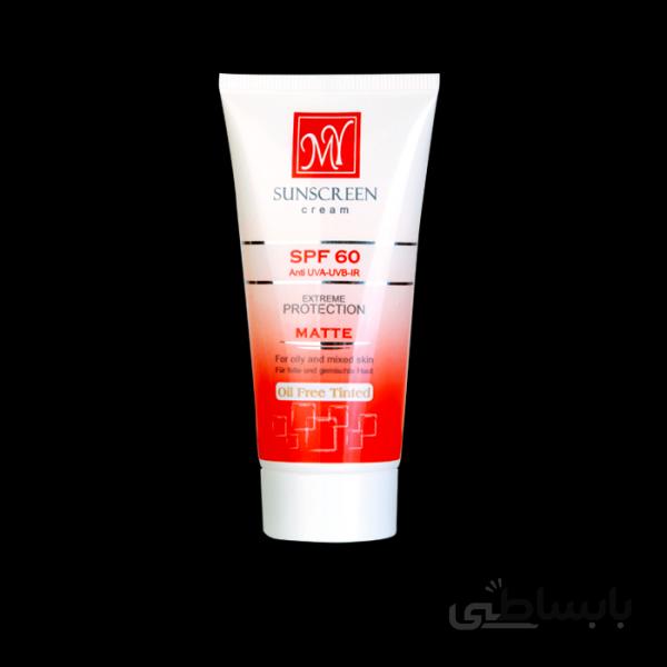 کرم ضد آفتاب رنگی spf60 مای