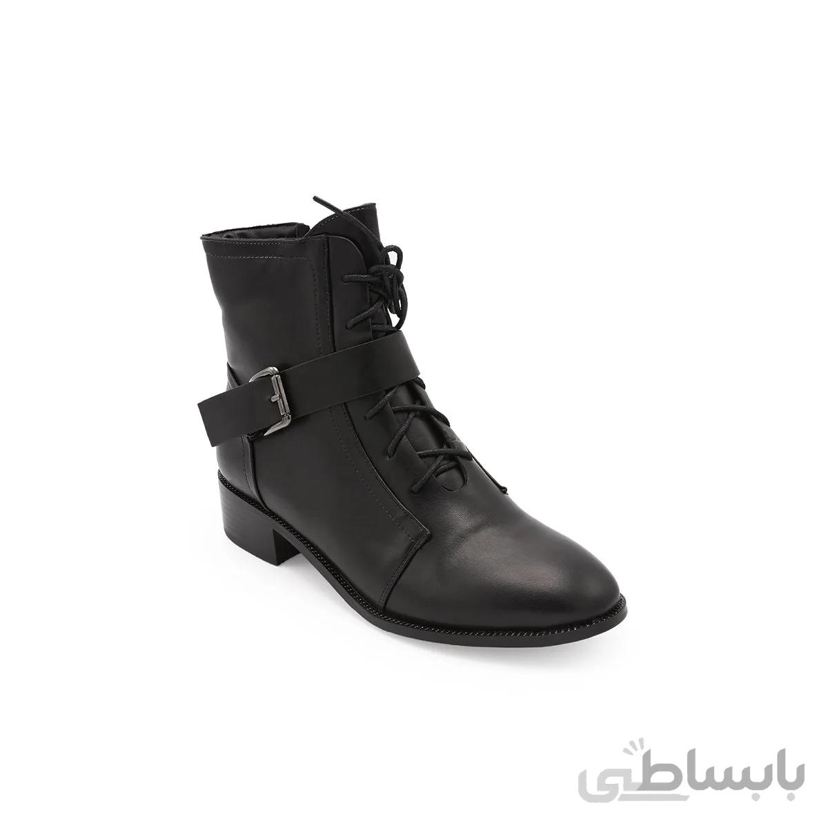 نیم بوت سگک دار ساق کوتاه زنانه - 483121