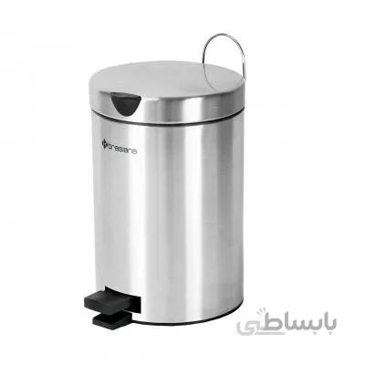 سطل زباله پدالی 3 لیتری و برس دستشویی Brasiana