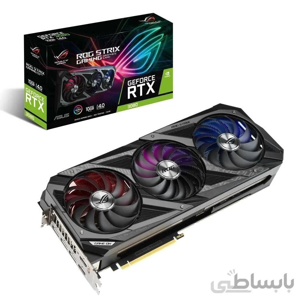کارت گرافیک ایسوس مدل RTX 3080 10GB ROG STRIX GAMING OC DDR6 ا VGA