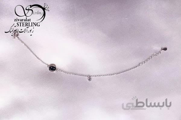 دستبند نقره زنانه کد 180726
