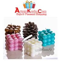 شمع طرح حباب مجموعه 4 عددی